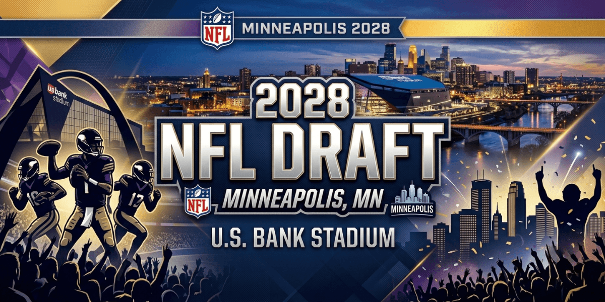 Minneapolis to Host 2028 NFL Draft in First for Minnesota